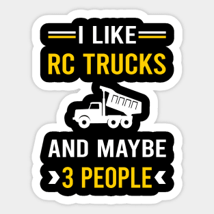 3 People RC Truck Trucks Sticker